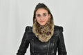 Fox Fur Collar | Fox Fur Collar Scarf  | Detachable fur collar For Leather Jacket