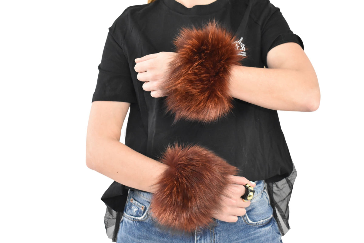 Fox Fur Cuffs,Fur Cuffs for Coat And Jacket, Fox Fur , winter Coat cuffs,detachable Fur cuffs