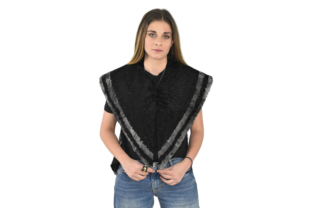 Fur Stole | Swakara Fur Stole | Natural Fur Collar | Fur Etole | Luxury Gift