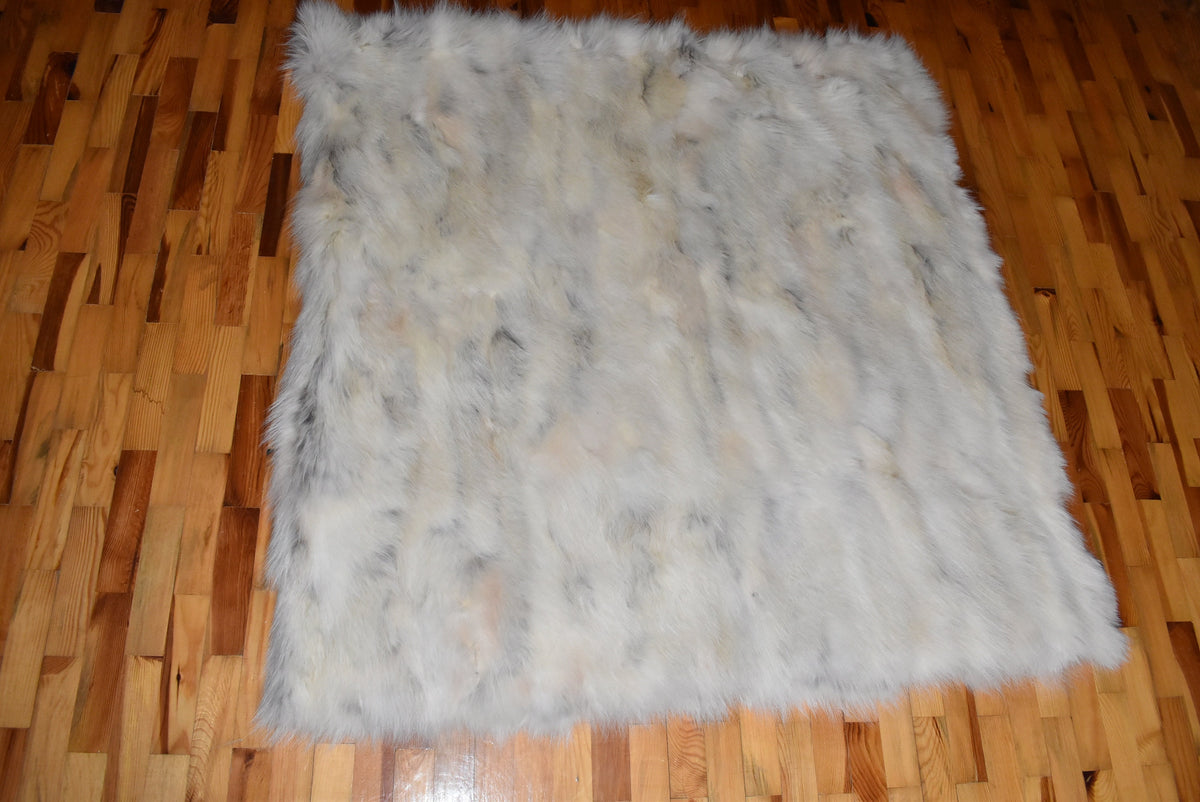 Real Coyote Fur Blanket |  Natural Coyote Fur Bed Spread |  Fur Throw | Handmade Fur Blanket