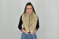 Beige Fox Fur Collar | Fur Collar | Christmas Gift | Natural Fur Collar For Coat