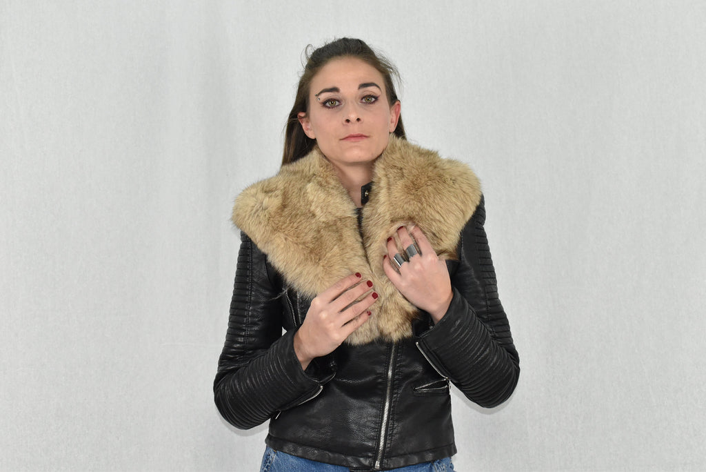 Gift For Her Fox Fur Collar, Christmas Gift Fur Collar, Fox Fur Collar , Detachable Collar ,Fur Collar For Fackets And Coats