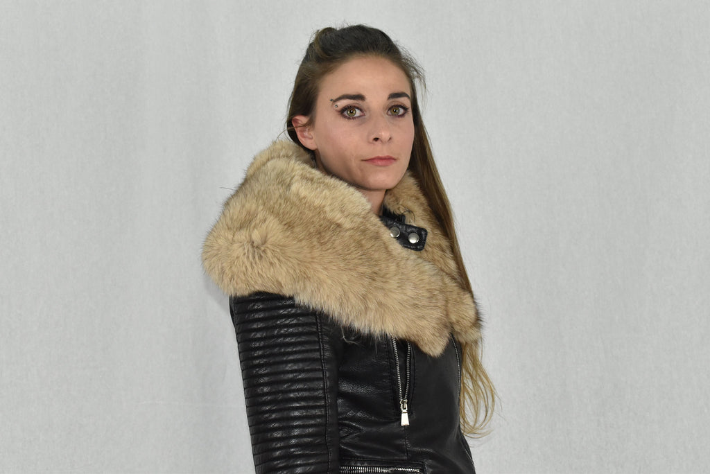 Gift For Her Fox Fur Collar, Christmas Gift Fur Collar, Fox Fur Collar , Detachable Collar ,Fur Collar For Fackets And Coats