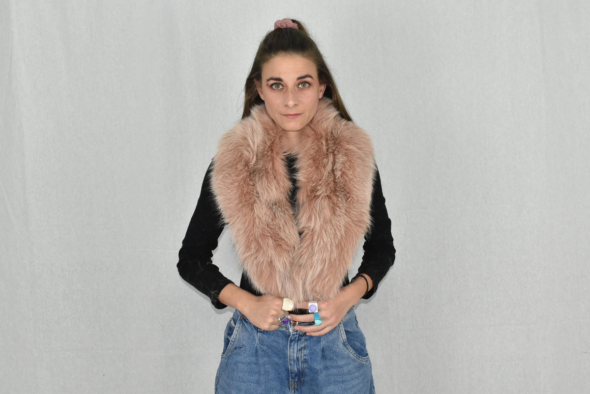 Real Fox Fur Collar |  Fur collar Jacket | Detachable Fox Fur Collar | Gift For Her