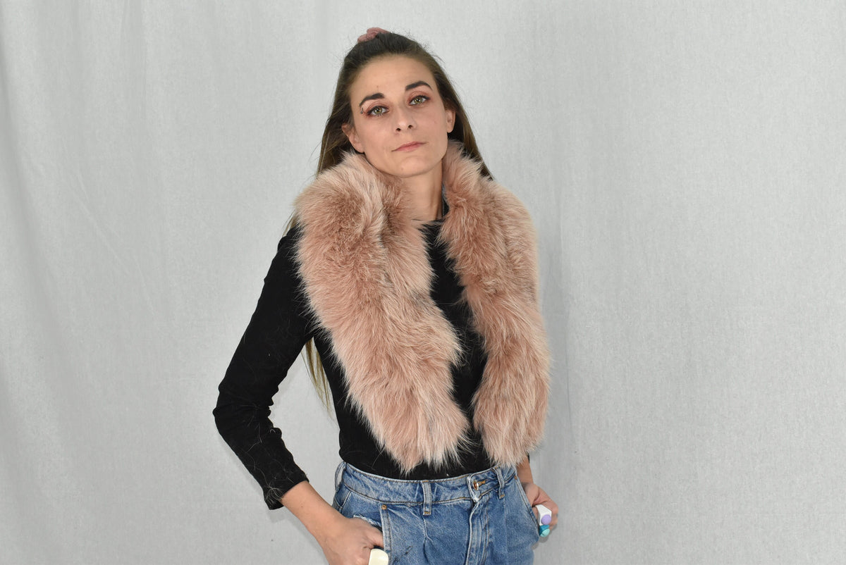 Real Fox Fur Collar |  Fur collar Jacket | Detachable Fox Fur Collar | Gift For Her