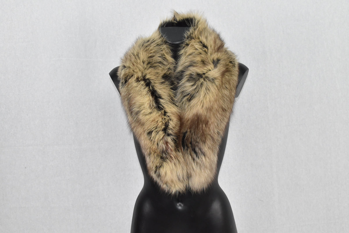 Fur Collar | Gift For Her |  Fox Fur Collar | Beige Fox Fur Collar