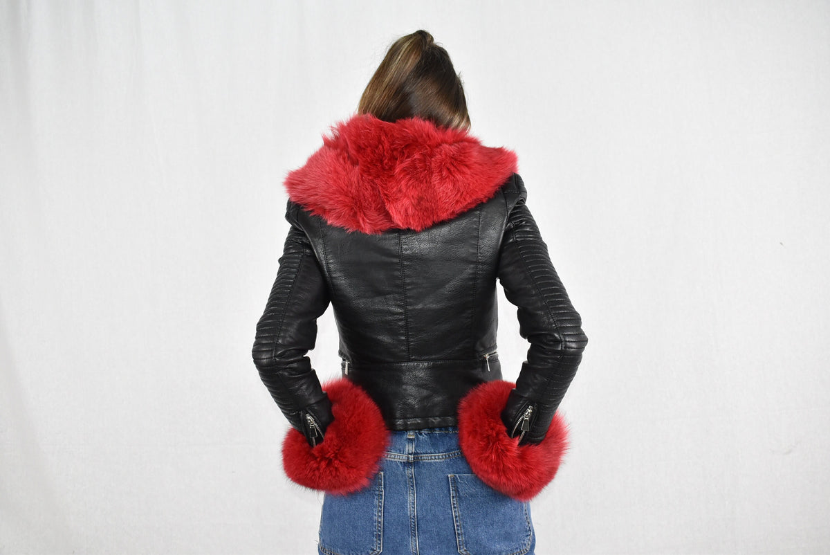 Fur Collar, Fox Collar, Red Fox Fur Collar , Detachable Collar , Luxury Gift For Her , Special Fur Collar For Fackets And Coats