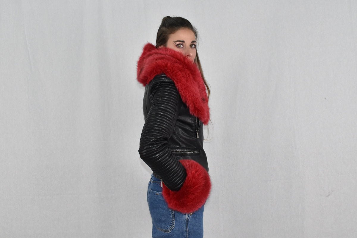 Fur Collar, Fox Collar, Red Fox Fur Collar , Detachable Collar , Luxury Gift For Her , Special Fur Collar For Fackets And Coats