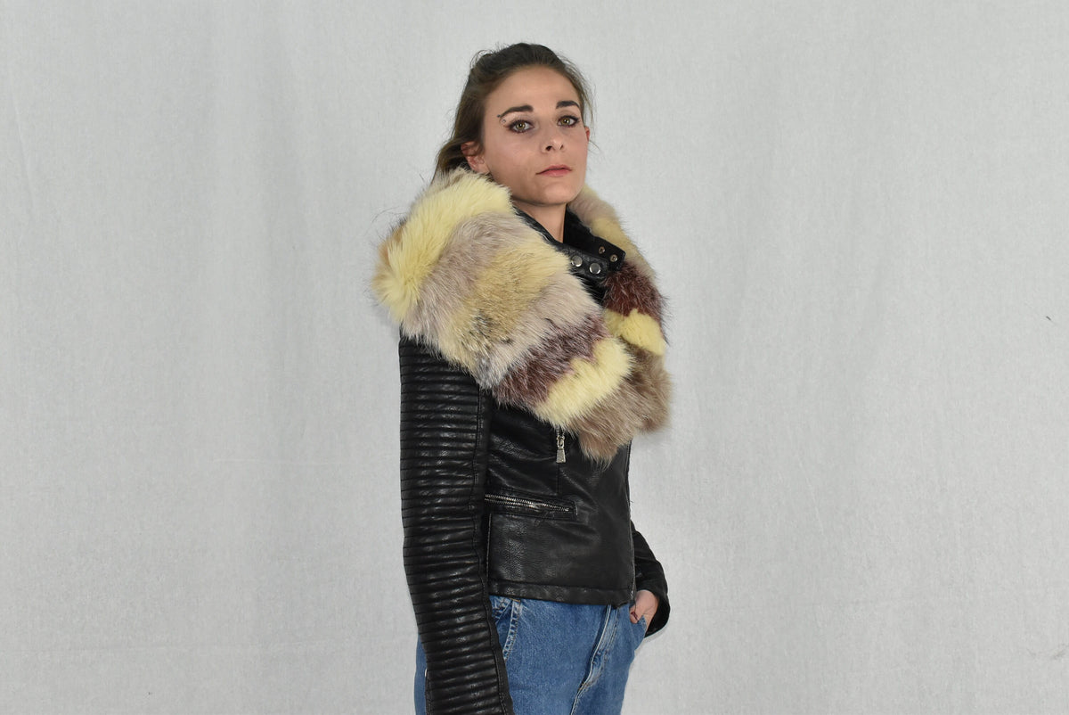 Luxury Fox Fur Collar | Removable  Fur Collar | Luxury Fur Shawl | Fur Scarf | Anniversary gift
