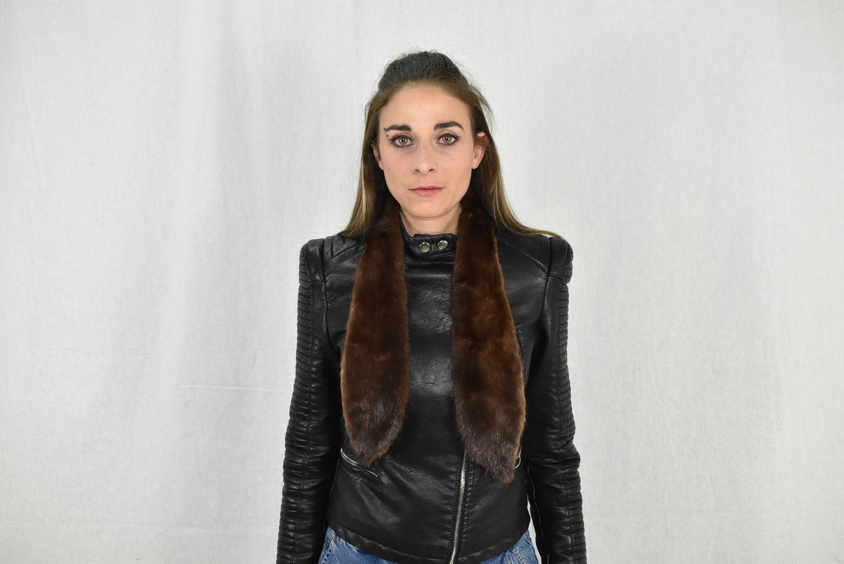 Fur Tie | Mink Fur Scarf  | Fur collar  | Luxury Fur gift For Her | Mink Fur Collar Tie
