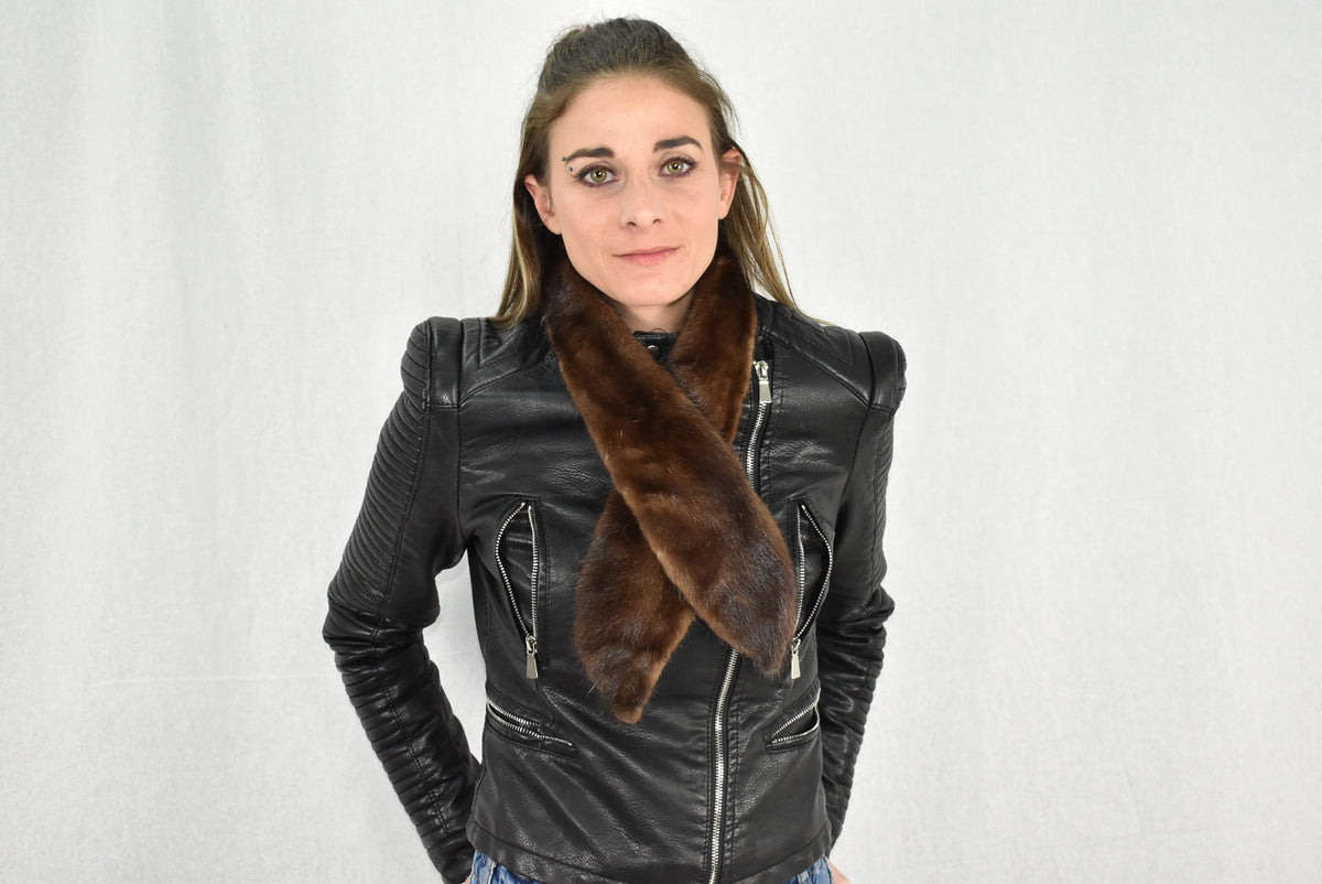Fur Tie | Mink Fur Scarf  | Fur collar  | Luxury Fur gift For Her | Mink Fur Collar Tie