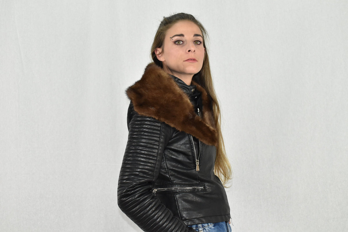 Genuine Mink fur collar | Men fur collar | Coat fur collar | Unisex Mink Fur Collar |Gift For Him