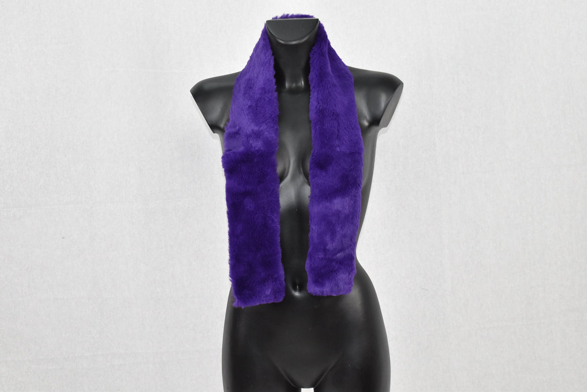 Rex rabbit  Fur Scarf , Luxury Gift , Blue Fur Neck Wrap, Winter scarf,Women chunky scarf,Real fur scarf Luxury Gift For Her