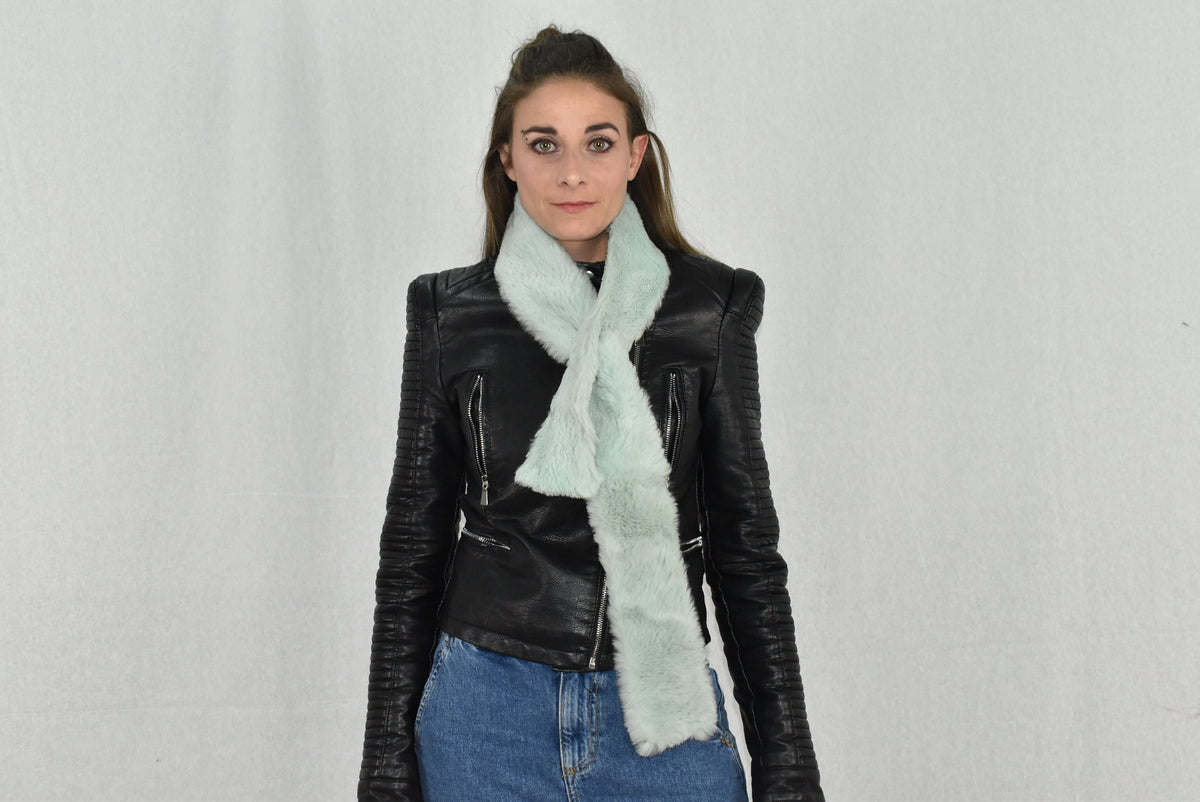 Rex Rabbit  Fur Scarf , Luxury Gift , Fur Neck Wrap, Winter scarf,Women chunky scarf,Real fur scarf Luxury Gift For Her