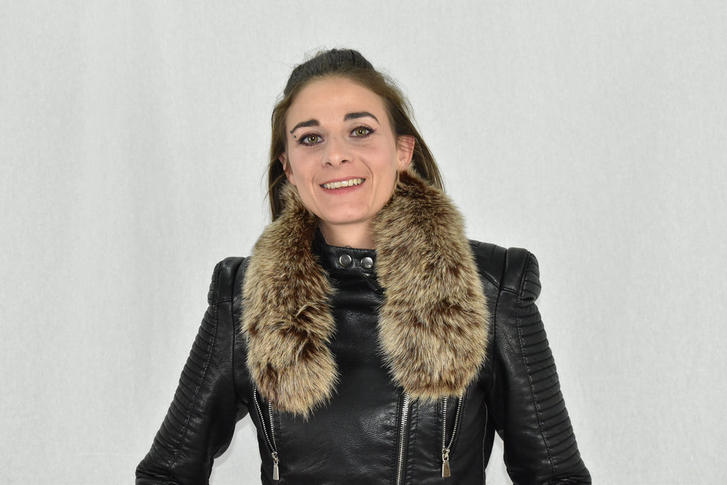 Fox Fur Collar | Fox Fur Collar Scarf  | Detachable fur collar For Leather Jacket