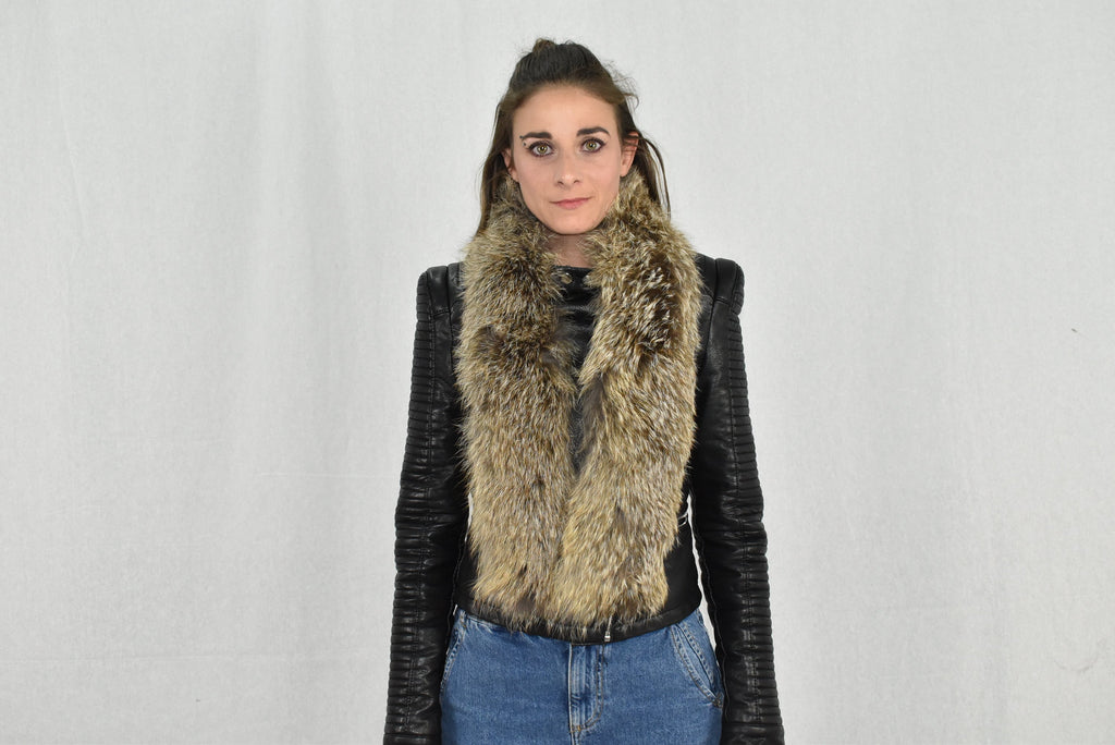 Fox Fur Trim For hood | Fur Collar | Fur Stripe | Hood Trim detachable | DIY Hood Fur Trim