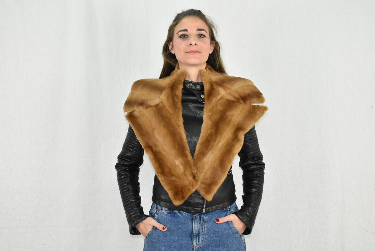 Large Fur Collar | Fur Collar |  Fur Collar  | Gift For her | Detachable  Fur Collar