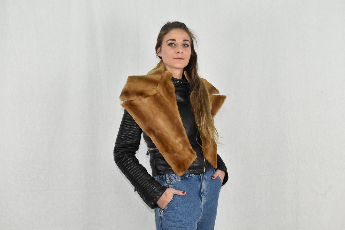 Large Fur Collar | Fur Collar |  Fur Collar  | Gift For her | Detachable  Fur Collar