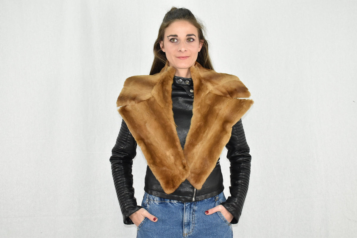 Large Fur Collar | Fur Collar |  Fur Collar  | Gift For her | Detachable  Fur Collar