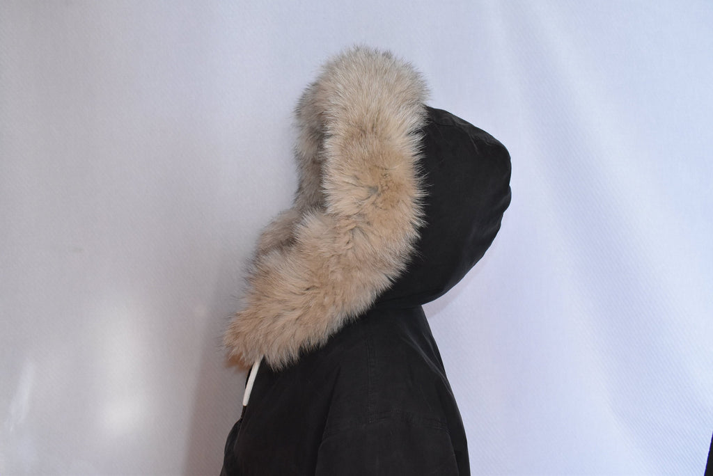 Fox Fur Stripe   | Detachable Fur Trim For Hood | Fur For Hood | Fox Fur Collar | Beige Fur Scarf | Fur For Parka