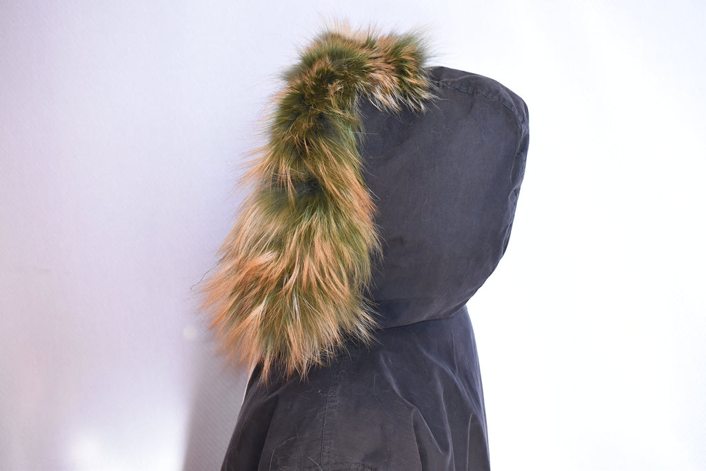 Fox Fur Trim Hood | Fur Stripe for Parka | Detachable fur Trim | Fur Hood Jacket | Christmas Gift