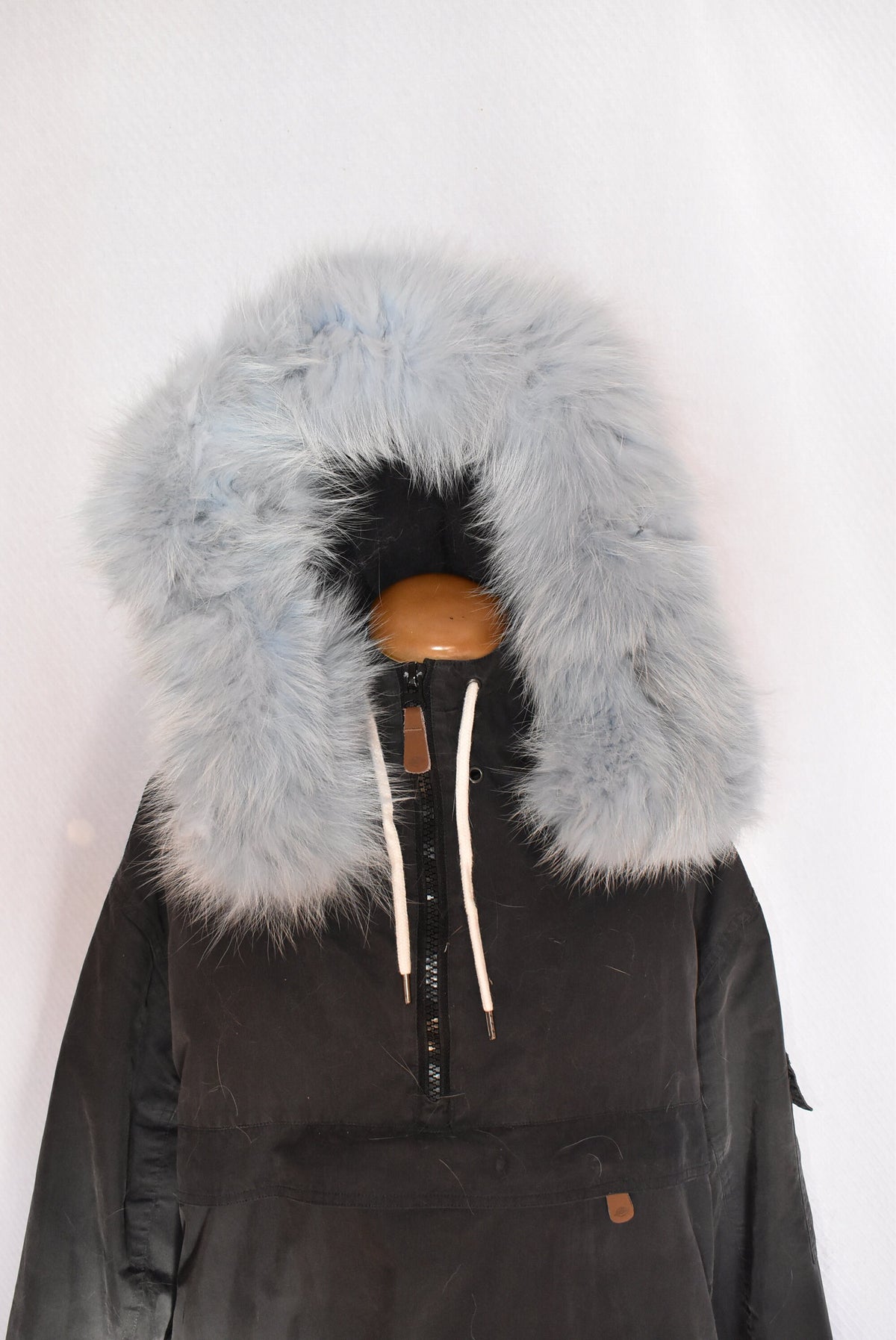 Detachable Fur trim | Fur Hood Coat | Fur Hood Snowsuit | Fox Fur Stripe For Parka | Fur Hood Puffer Jacket