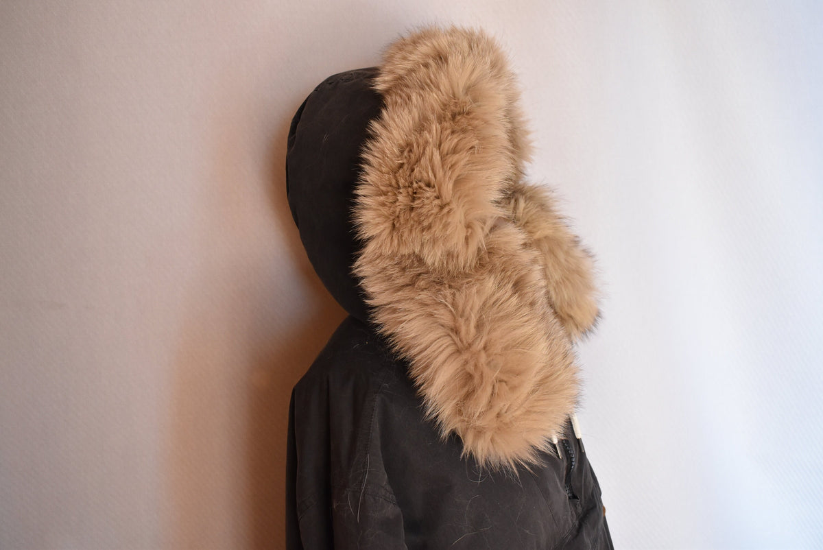 Fur Hood | Fur Hood Snowsuit | Detachable Fur trim | Fox Fur Stripe For Parka | Fur Hood Coat
