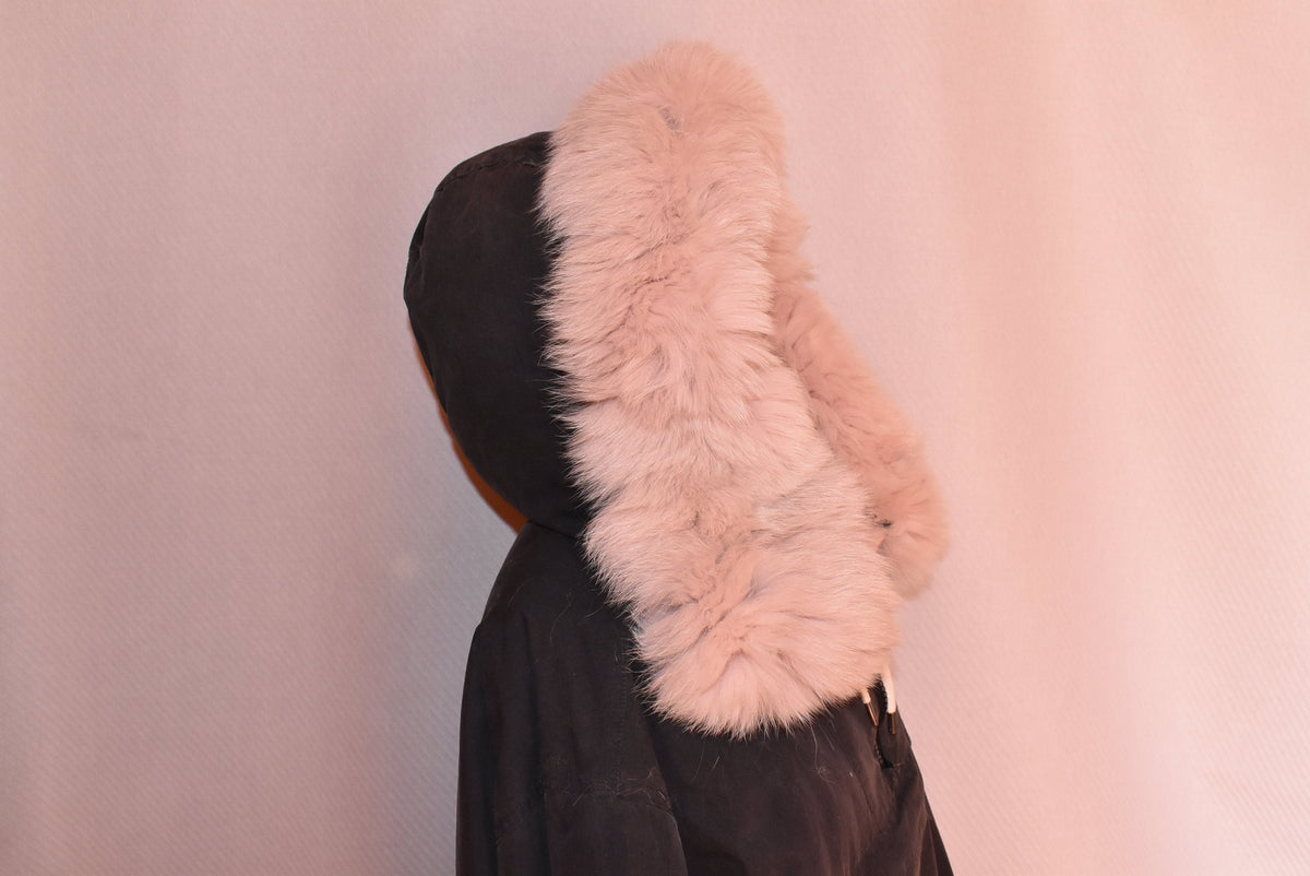 Detachable Fur Trim For Hood | Baby Pink Fur For Hood | Fox Fur Collar | Fur Scarf | Fur For Parka