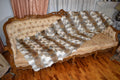 Real Coyote Fur Throw |  Natural Coyote Fur Bed Spread |  Fur Blanket | Handmade Fur Blanket