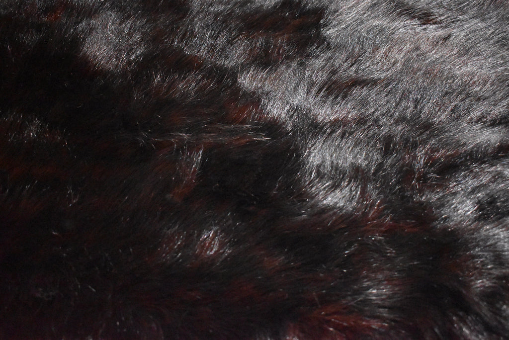 Handmade Fur  Blanket , Black Fox Fur Throw , Fur Throw bedspread ,Fur Fox blanket throw  , Home Decor