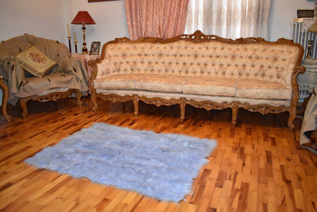 Mongolian Fur Blanket |  Fur Blanket Throw  | Natural  Fur  Blanket | Fur Throw | Fluffy Fur blanken Ideal For Your home decor