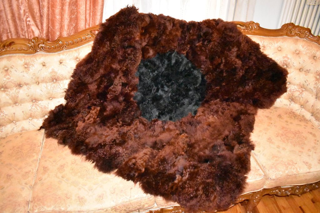 Mongolian Fur Throw|  Fur Rug  | Natural  Fur  Blanket | Fur Throw | Fluffy Fur blanken Ideal For Your home decor