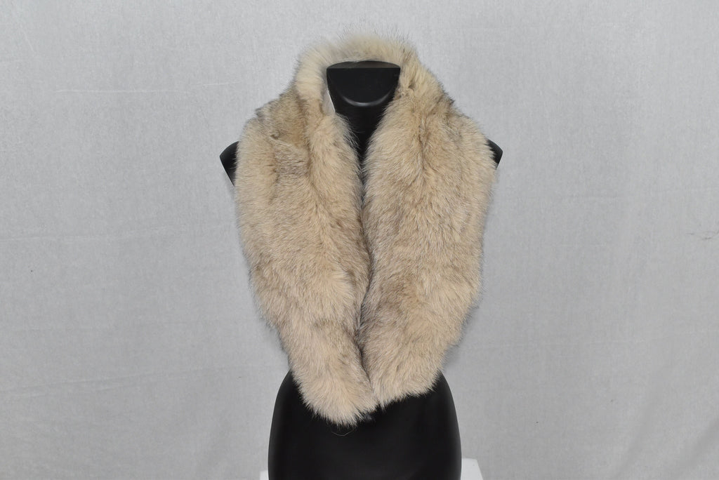 Beige Fox Fur Collar | Fur Collar | Christmas Gift | Natural Fur Collar For Coat