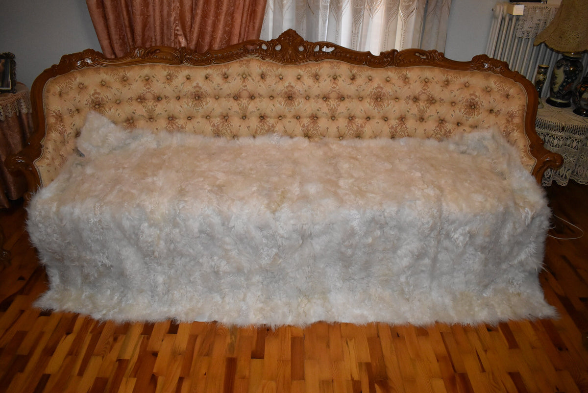 Mongolian Fur Throw |  Fur Blanket Throw  | Natural  Fur  Blanket | Fur Throw | Fluffy Fur blanken Ideal For Your home decor