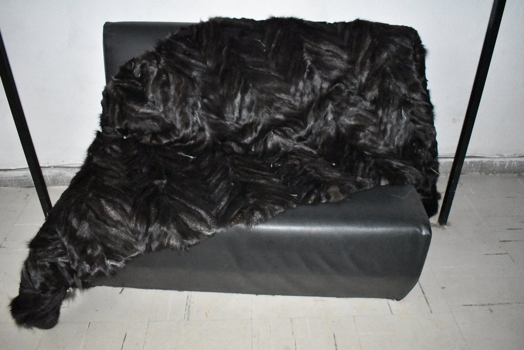 Real Fox  Fur Blanket | Fur Blanket Throw | Fur Throw | Luxurious Bedspread | Fur Home