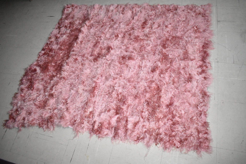 Real Mongolian Fur Throw |  Pink Fur Blanket Throw  | Natural  Fur  Blanket | Fur Throw | Fluffy Fur blanken Ideal For Your home decor