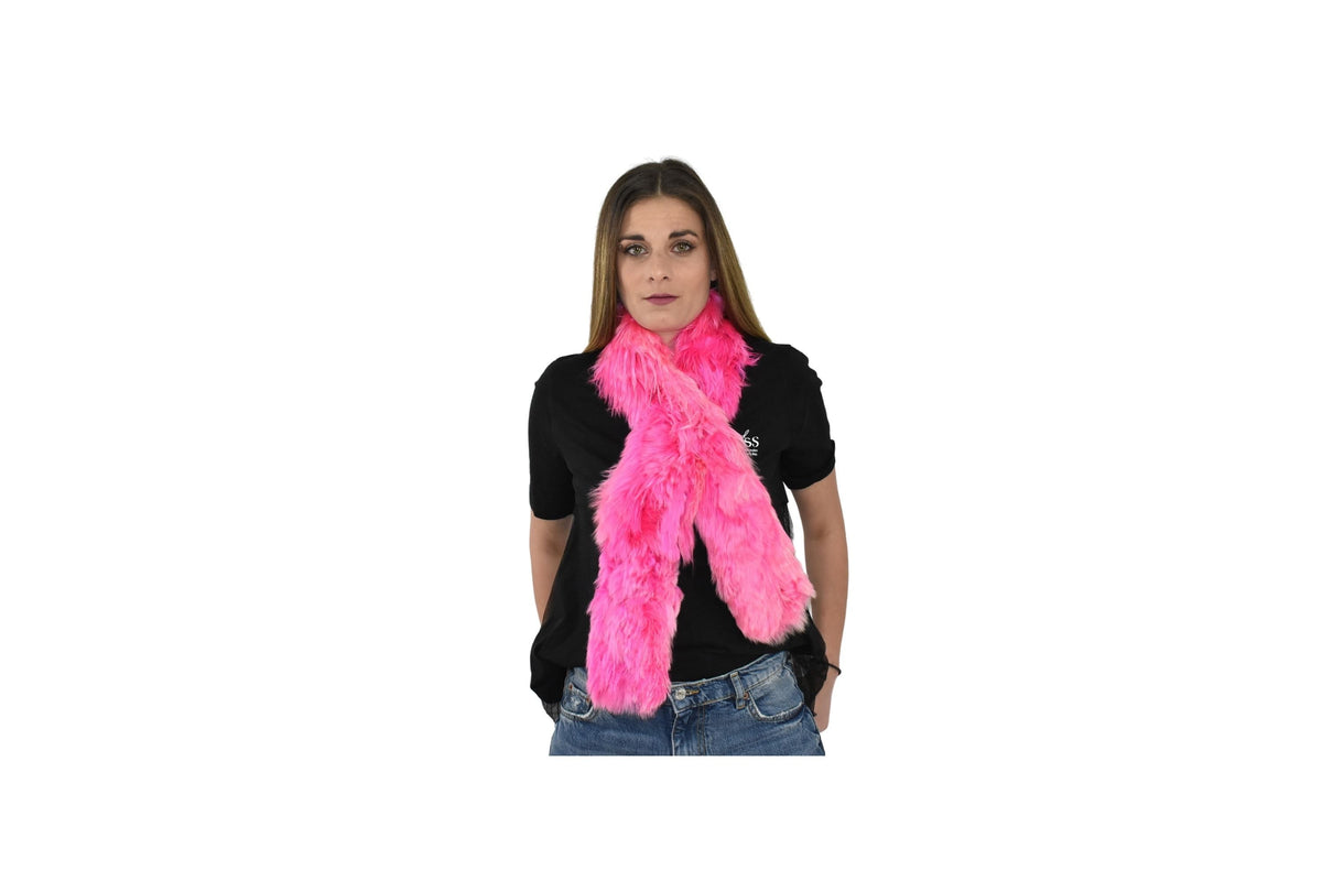 New Real Natural Foux collor tibet lamb Fur Scarf