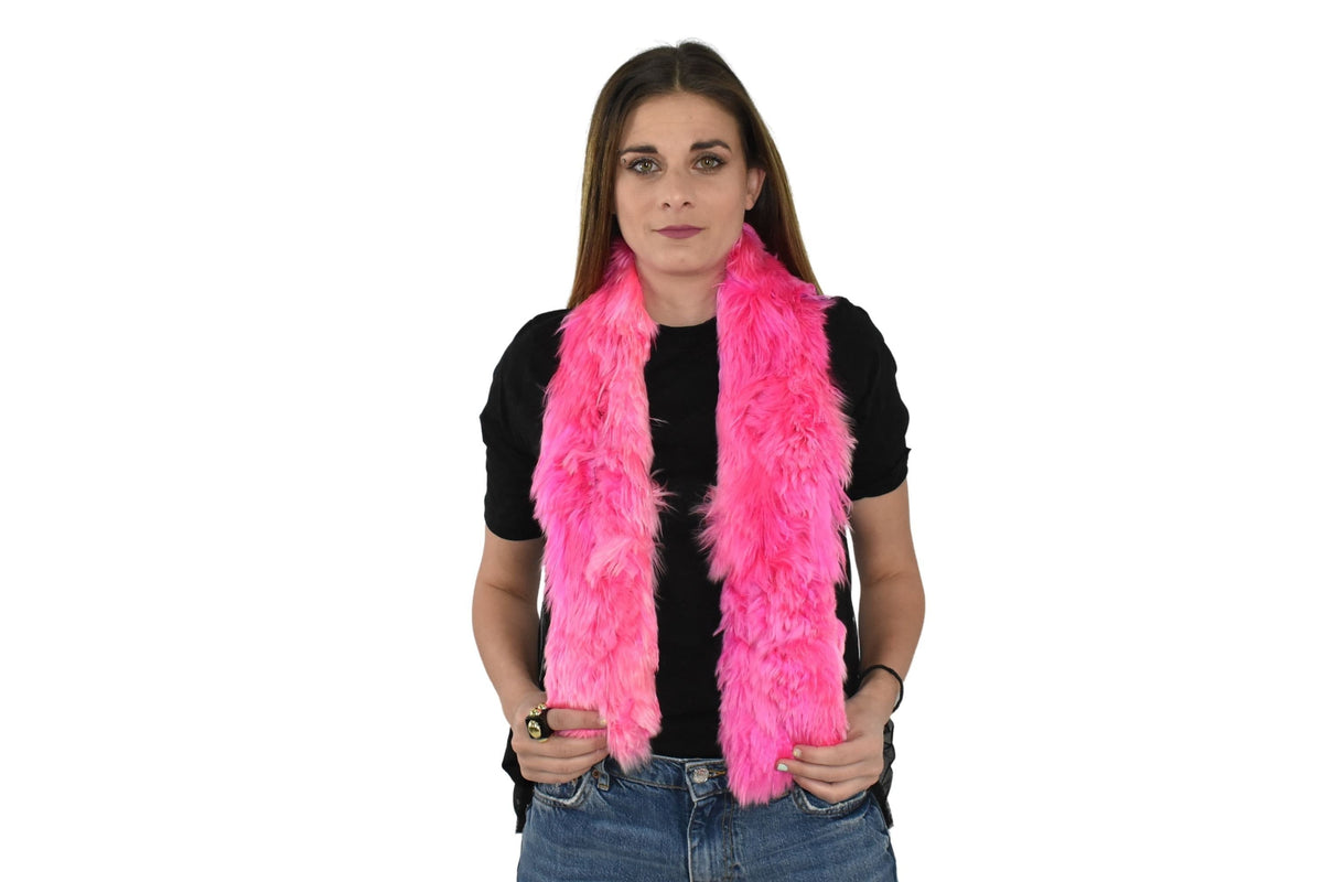 New Real Natural Foux collor tibet lamb Fur Scarf