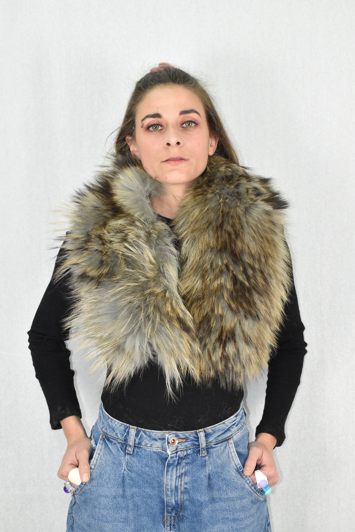Detachable  Fur Collar | Natural Fox Fur Collar | Coat Collar  | Fur Scarf