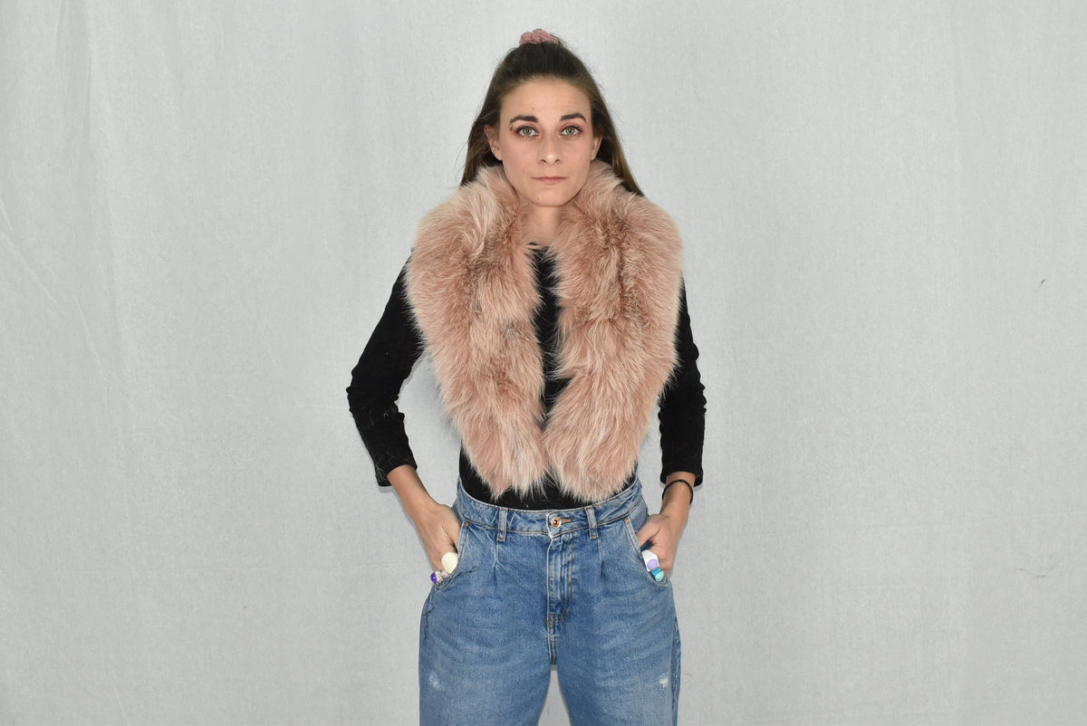 Real Fox Fur Collar |  Fur collar Jacket | Detachable Fox Fur Collar | Gift For Her