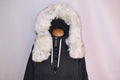 White Fur Trim Hood | Fur Stripe for Parka | Detachable fur Trim | Fur Hood Jacket | Christmas Gift