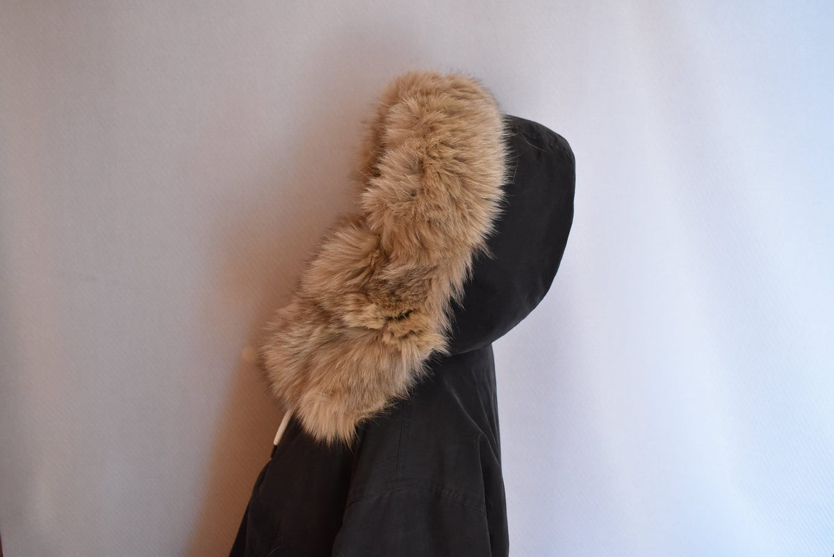 Fur Hood | Fur Hood Snowsuit | Detachable Fur trim | Fox Fur Stripe For Parka | Fur Hood Coat