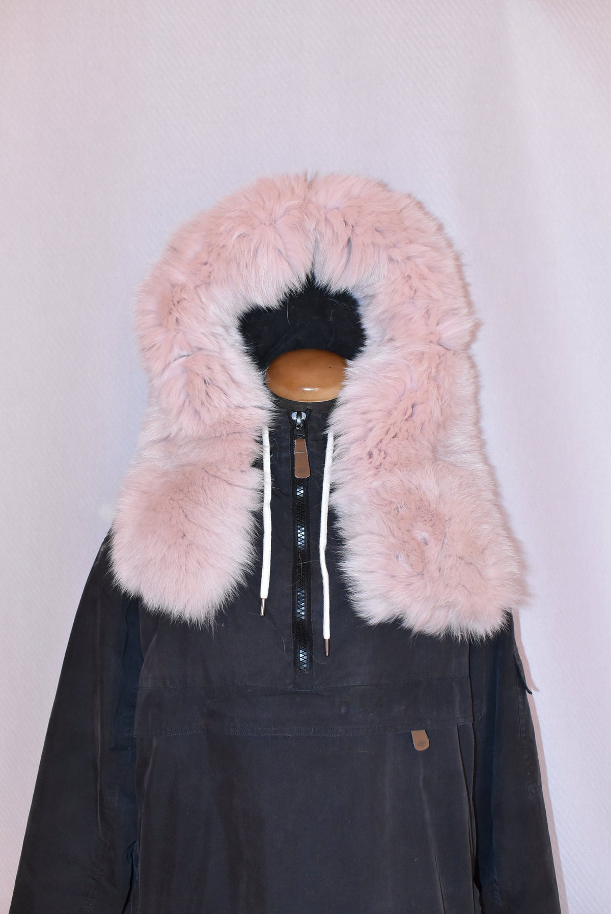 Detachable Fur Trim For Hood | Baby Pink Fur For Hood | Fox Fur Collar | Fur Scarf | Fur For Parka