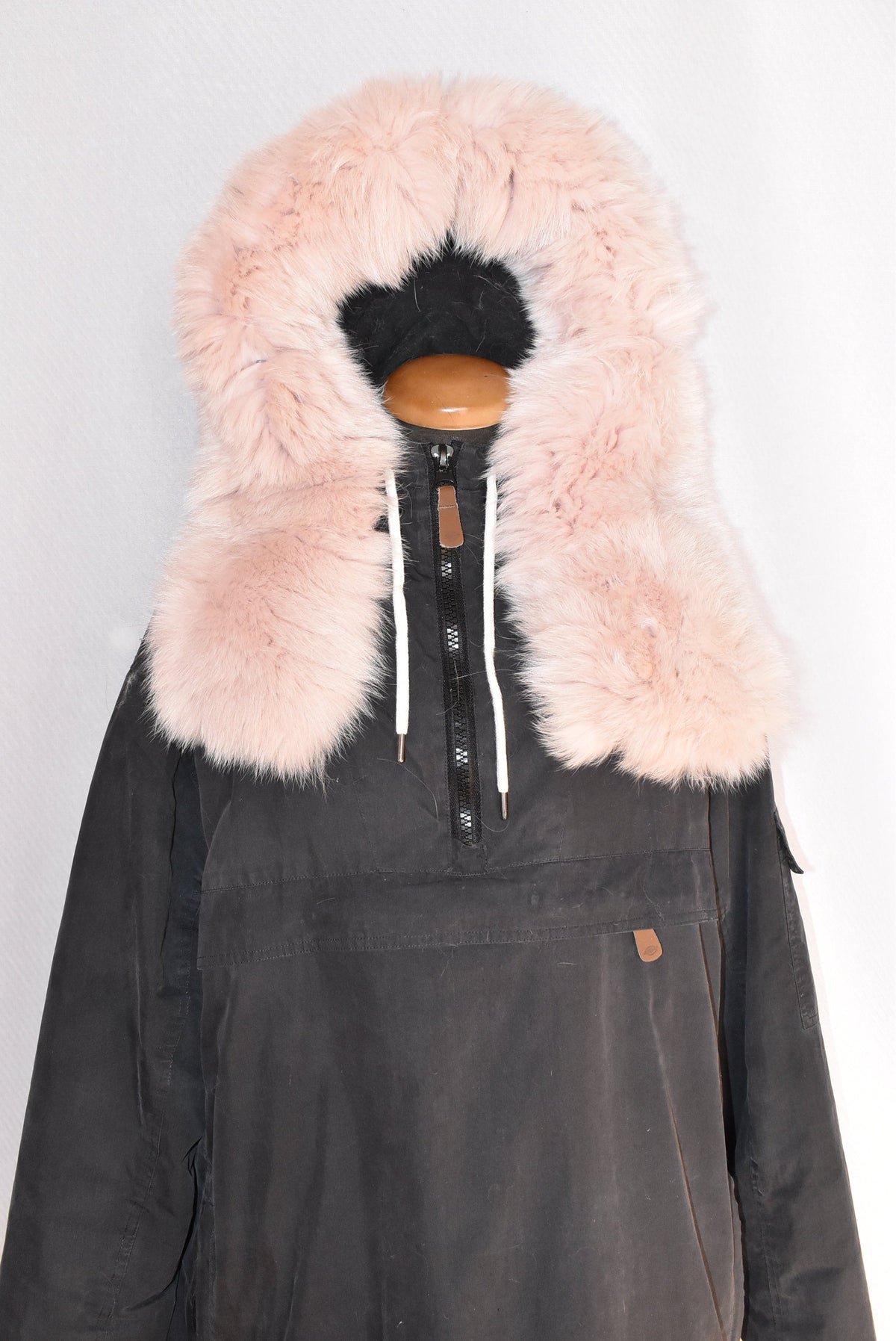 Detachable Fur Trim For Hood | Baby Pink Fur For Hood | Fox Fur Collar | Fur Scarf | Fur For Parka