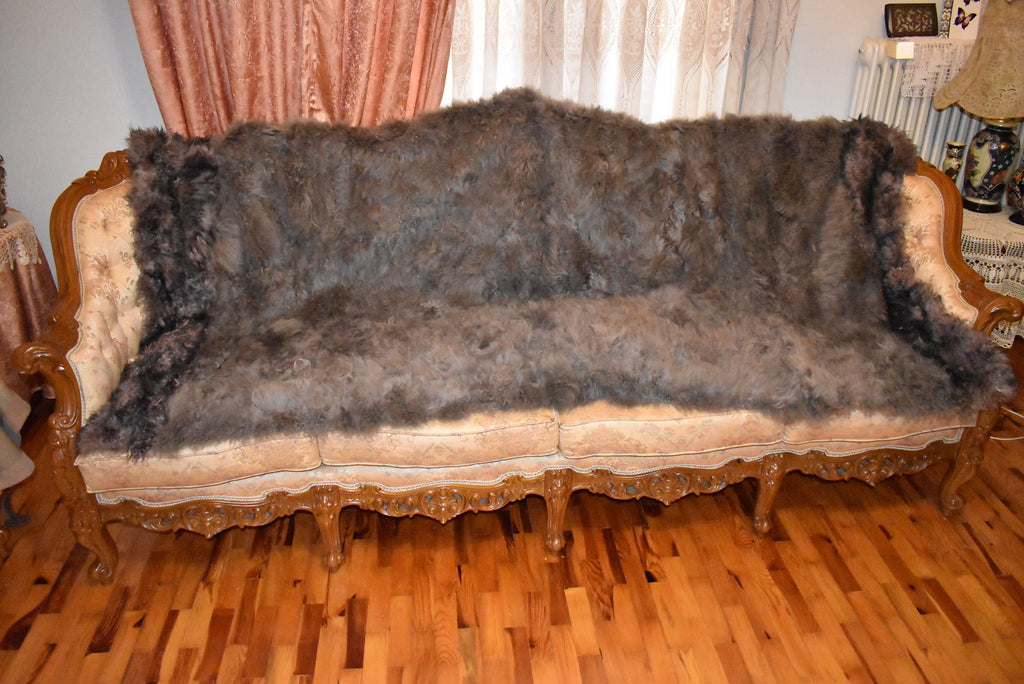 Mongolian Fur Throw |  Fur Blanket | Natural  Fur  Blanket | Fur Throw | Fluffy Fur blanken Ideal For Your home decor