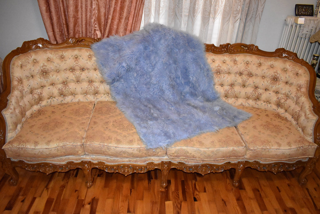 Mongolian Fur Blanket |  Fur Blanket Throw  | Natural  Fur  Blanket | Fur Throw | Fluffy Fur blanken Ideal For Your home decor