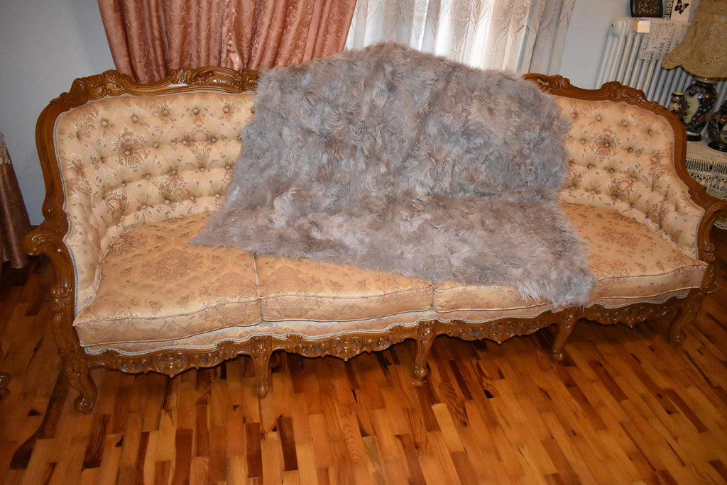 Mongolian Fur Blanket |  Fur Blanket Throw  | Natural  Fur  Blanket | Fur Throw | Fluffy Fur blanken Ideal For Your home decor
