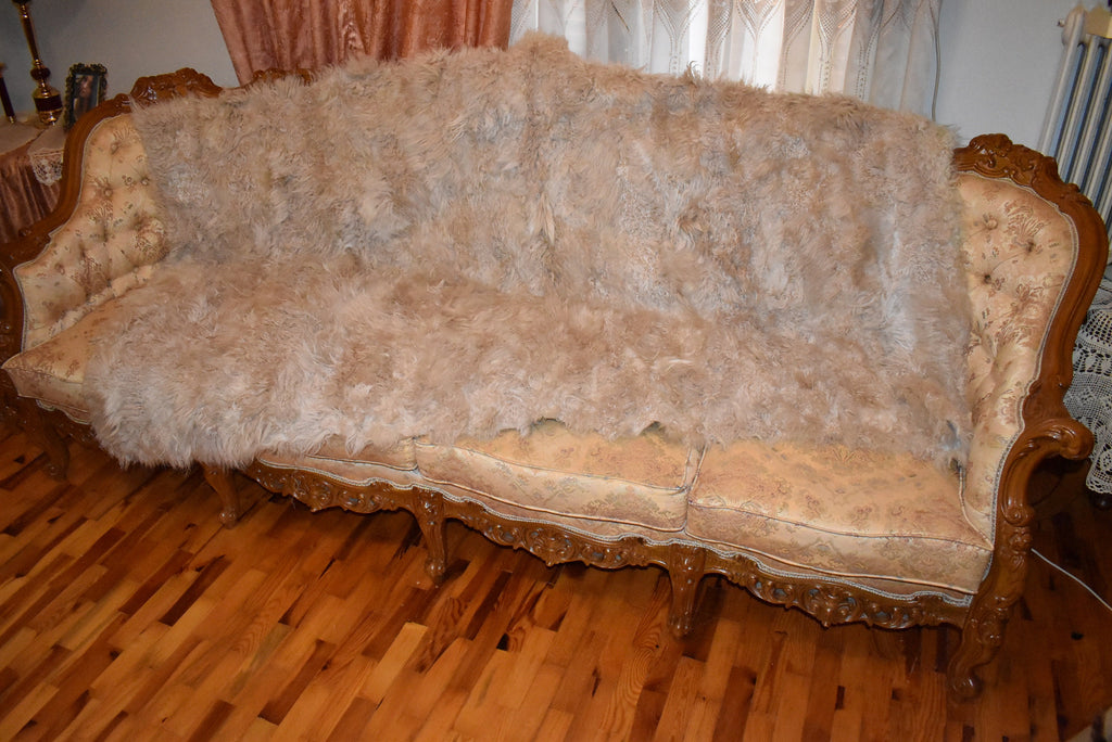 Mongolian Fur Throw |  Fur Blanket Throw  | Natural  Fur  Blanket | Fur Throw | Fluffy Fur blanken Ideal For Your home decor