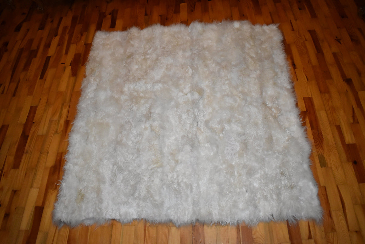 Mongolian Fur Throw |  Fur Blanket Throw  | Natural  Fur  Blanket | Fur Throw | Fluffy Fur blanken Ideal For Your home decor