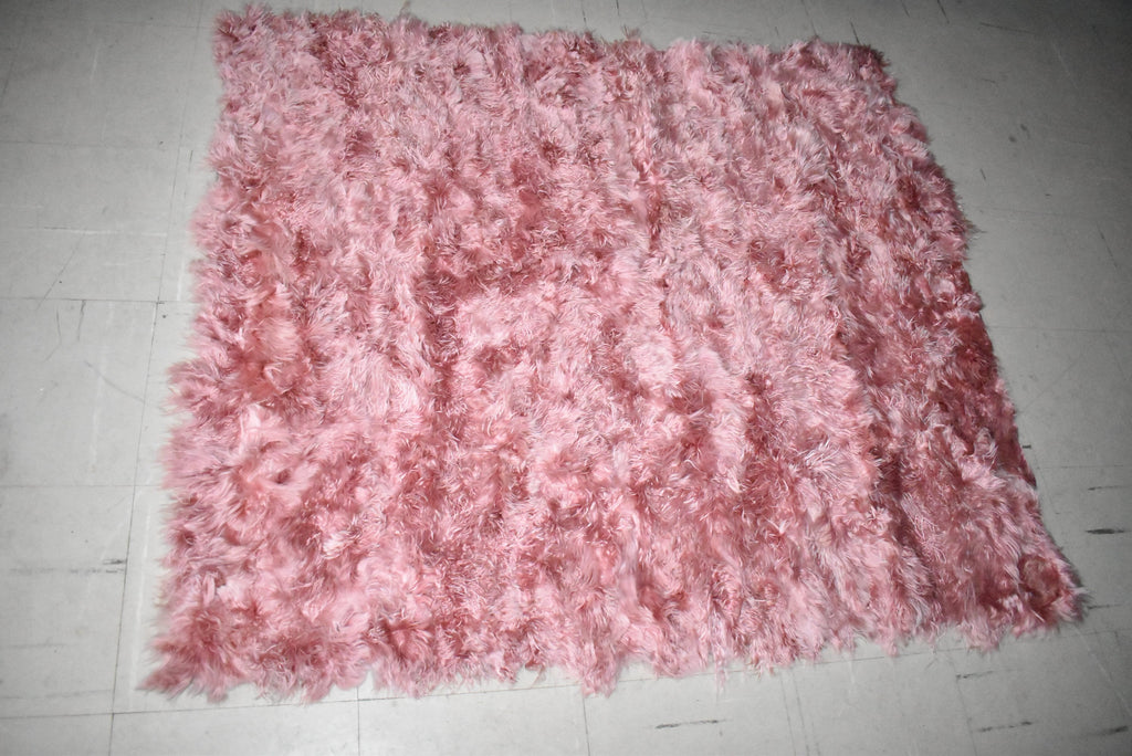 Real Mongolian Fur Throw |  Pink Fur Blanket Throw  | Natural  Fur  Blanket | Fur Throw | Fluffy Fur blanken Ideal For Your home decor